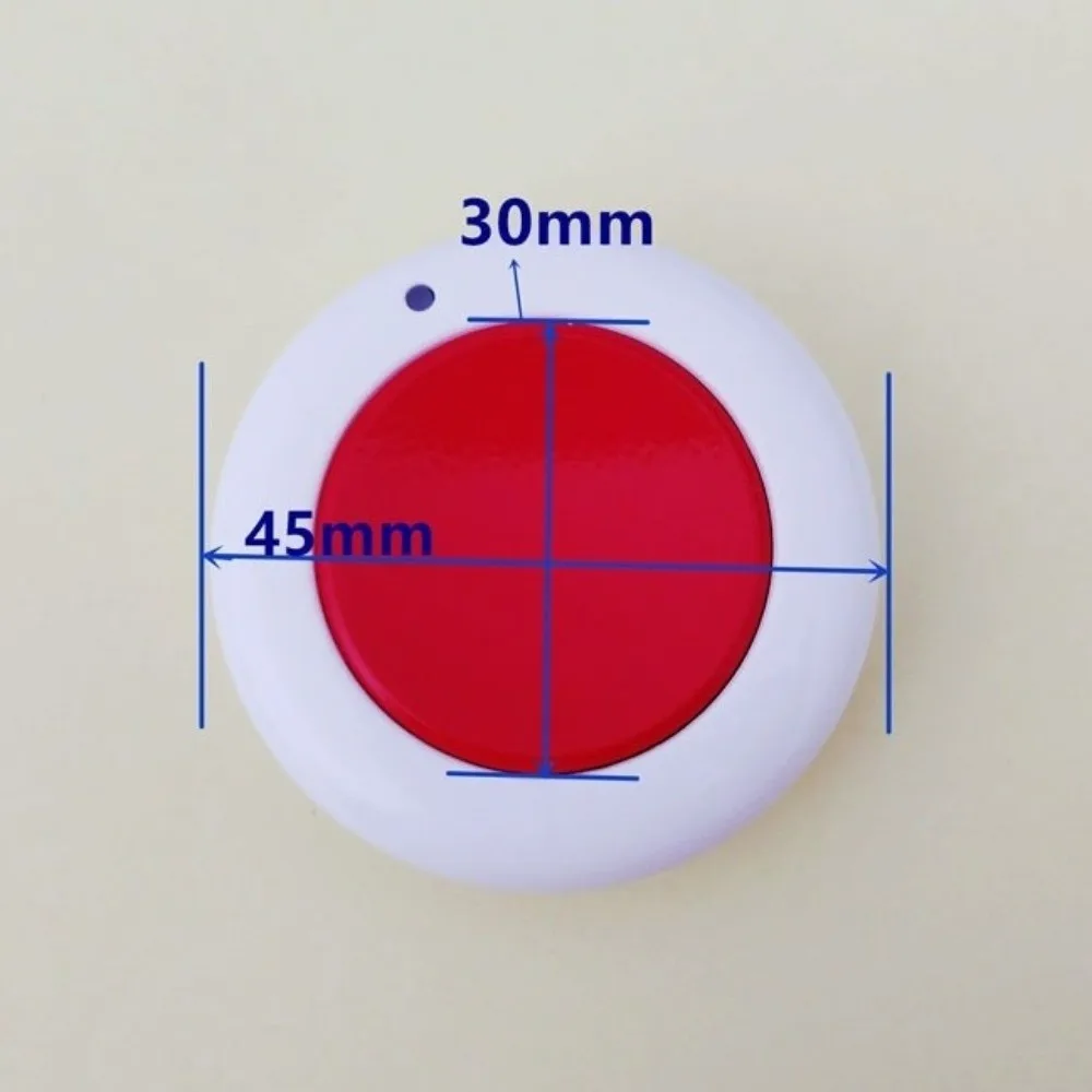 433MHz Wireless RF Remote Control Free to Stick Round Single Button Remote Control SOS No Drill Car Gate Remote Control