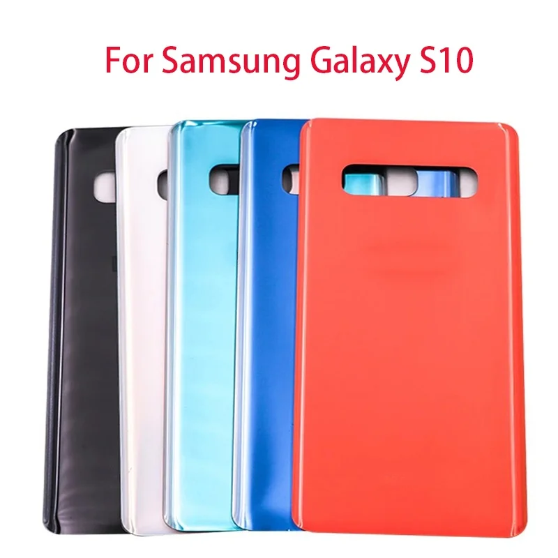 New Battery Back Cover For Sumsung Galaxy S10 Battery Cover 3D Glass Rear Door Housing Panel With Camera Glass Lens  and Without