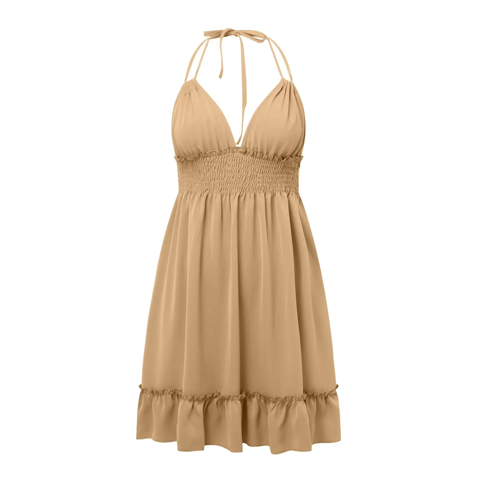 Fashion Summer Dresses 2025 Summer Dresses For Women Trendy Boho Floral Print Cover Up V Neck Sleeveless Sundresses