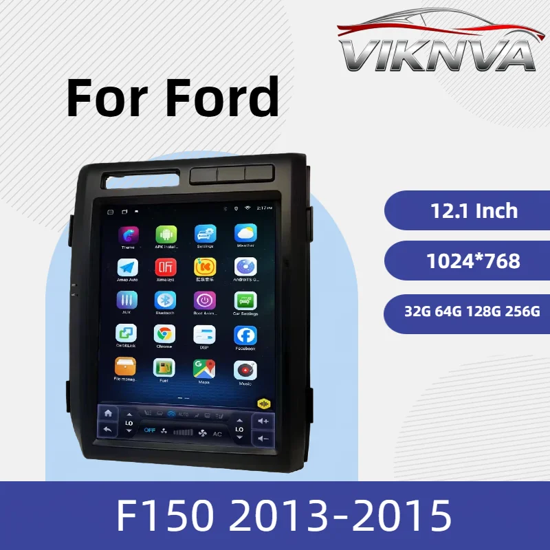 Android For Ford F150 2009-2014 Car Radio Car Stereo Vertical screen Multimedia Player Head Unit Wireless Carplay