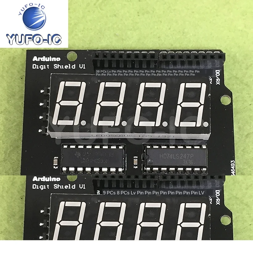 Free Ship 3pcs  R3 Digit Shield 4-Bit Digital Tube Display Module 5641 Led Module