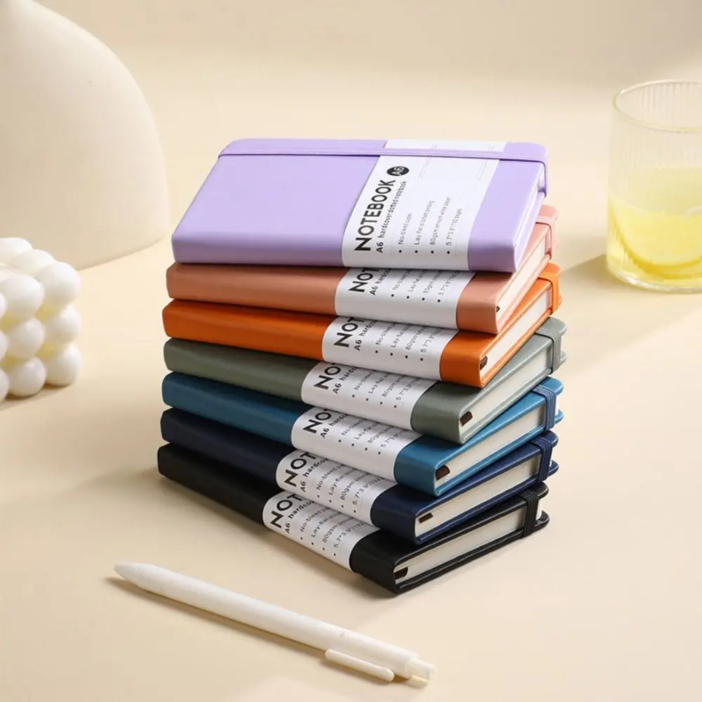 สายคล้องโน้ตบุ๊ค A6 Mini Notebook Memo Diary Planner จดบันทึกกระเป๋า Notepad Agenda Organizer Word Book
