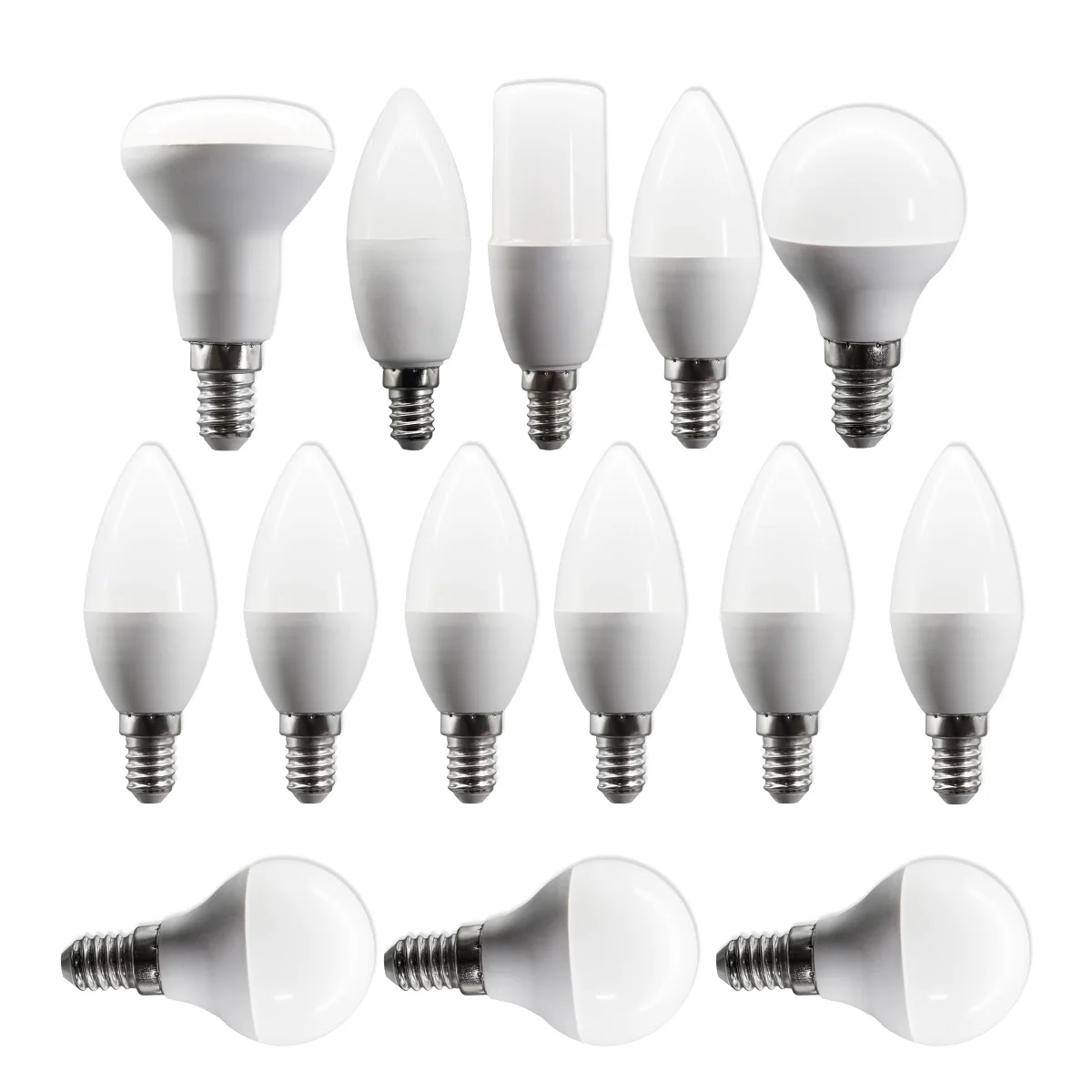 8pcs G45 C37 T37 R50 Hight Lifespan E14 LED Bulb Lamps AC220V-240V 3W 6W 7W 9W No Flicker RA80+ Lighting for Home Bedroom Bulbs