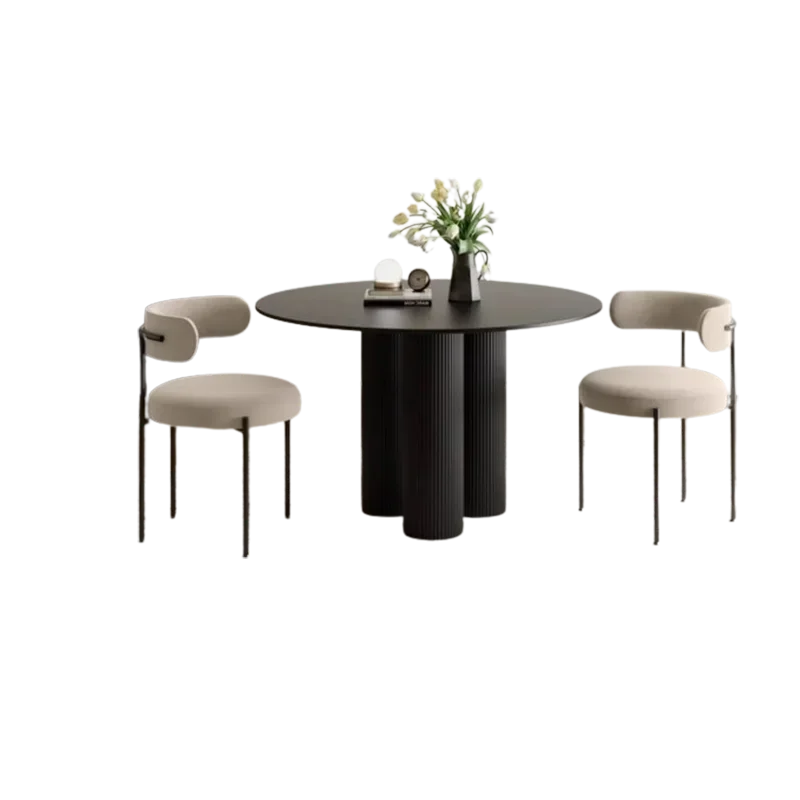 

Elegant Living Room Dining Table Modern Circular Sitting Balcony Dining Table Nordic Design Home Furniture