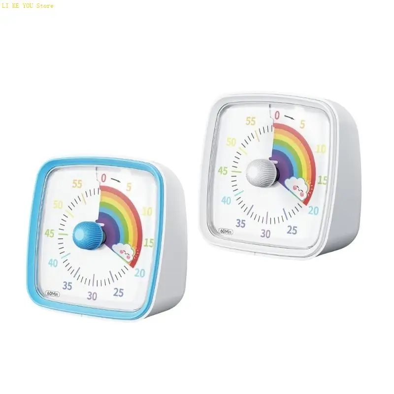 W3JE TIMERS SMALL TIMERS TIMERS مع قوس قزح Face Times Friendld مع تصميمات مرحة للطفل والكبار