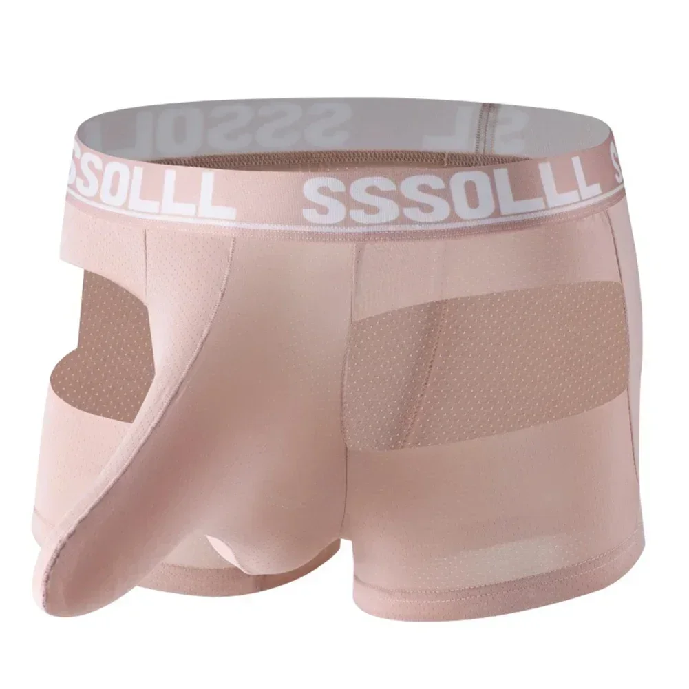 

Breathable Mesh Underwear Underwear Breathable Mesh Men Boxer Shorts Polyester Spandex Trunks Design Brand New