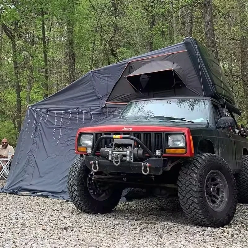 Waterproof 4 person roof tent Car roof tent ABS hard shell roof tent 4X4 camping