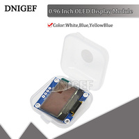 10pcs 4pin 0.96 inch oled IIC Serial White/Blue/Yellow blue OLED Display Module 128X64 I2C 12864 LCD Screen Board for Arduino