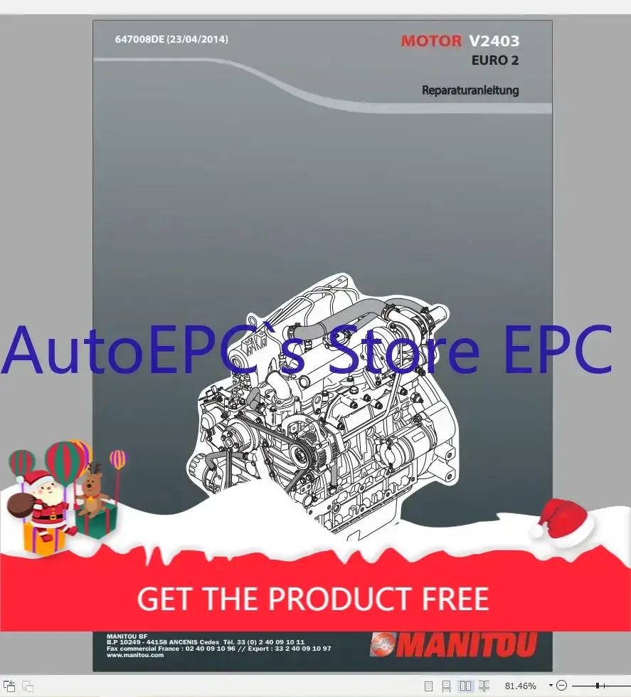 

AutoEPC Manitou Machinery 2,72 ГБ PDF, руководство по ремонту немецкого языка 2022, DVD