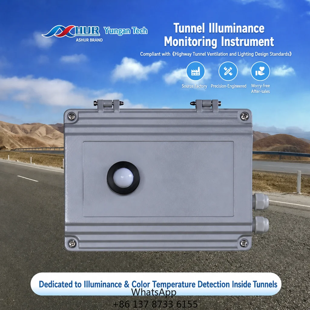 Factory Direct Sale Tunnel Digital Sensor Monitor Luminance Brightness Detector Color Temperature Light Intensity Detector