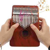 Thumb Musical Instruments Small Piano Portable Kalimba 17 Keys Wooden for Kids Child Adult