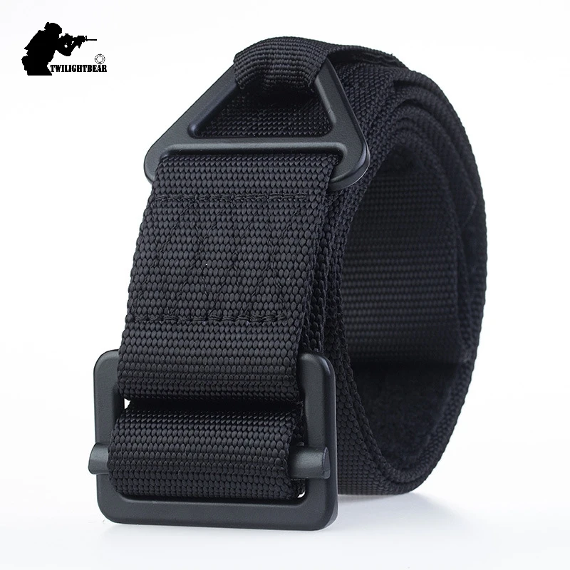 4.5cm Real Nylon Tactical Belt Hook Loop Alloy Buckle Unisex High Quality Casual Belt Military Training Belt B1F101