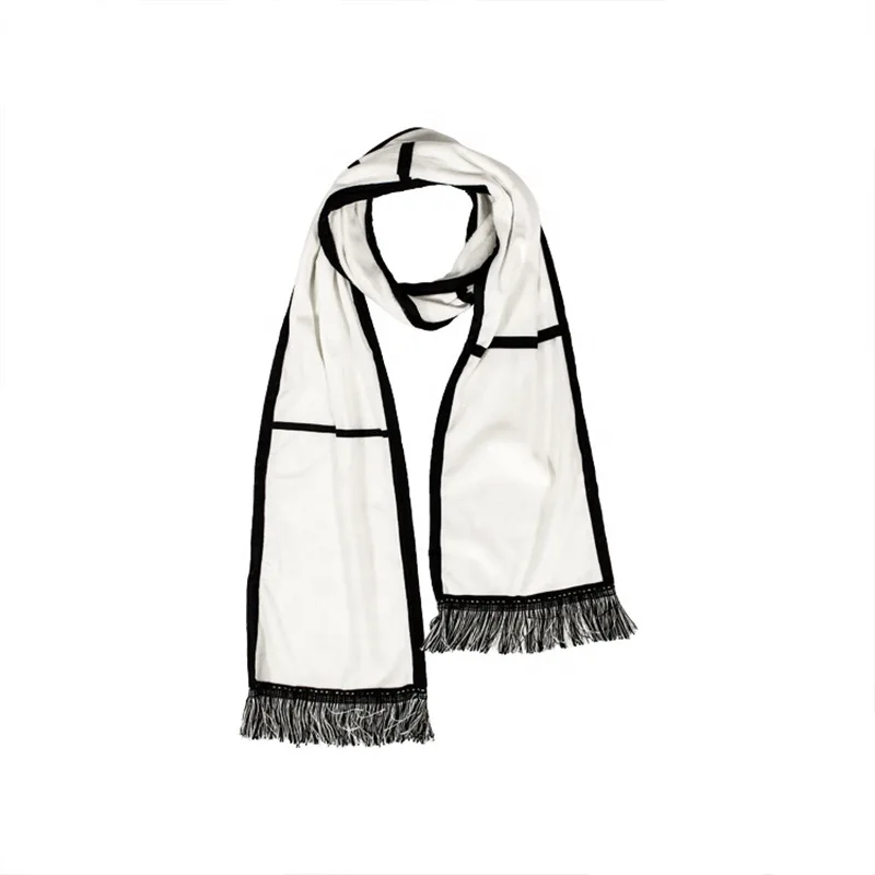 Blank Sublimation 6 Panels Polyester Scarf For Sublimation INK Print DIY Gifts Heat Press Printing Transfer