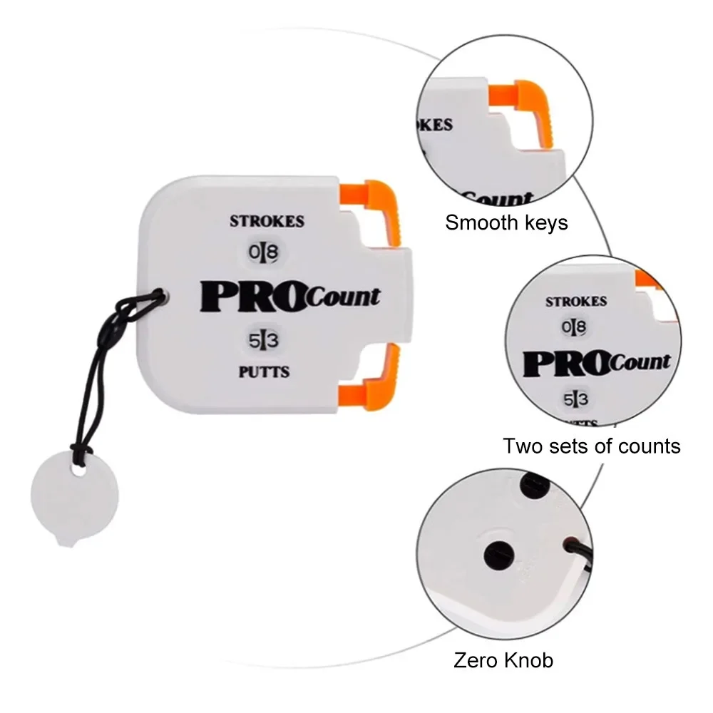 Two Digits Golf Scorer Golf Count With Keychain Two Digits Scoring Keeper Golf Shot Count Stroke Putt Score Counter Accessories