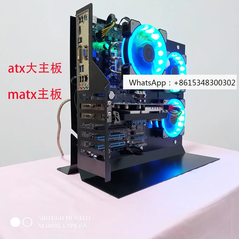 

Chassis desktop computer host open DIY water-cooled air-cooled frame ATX motherboard MATX mini small chassis