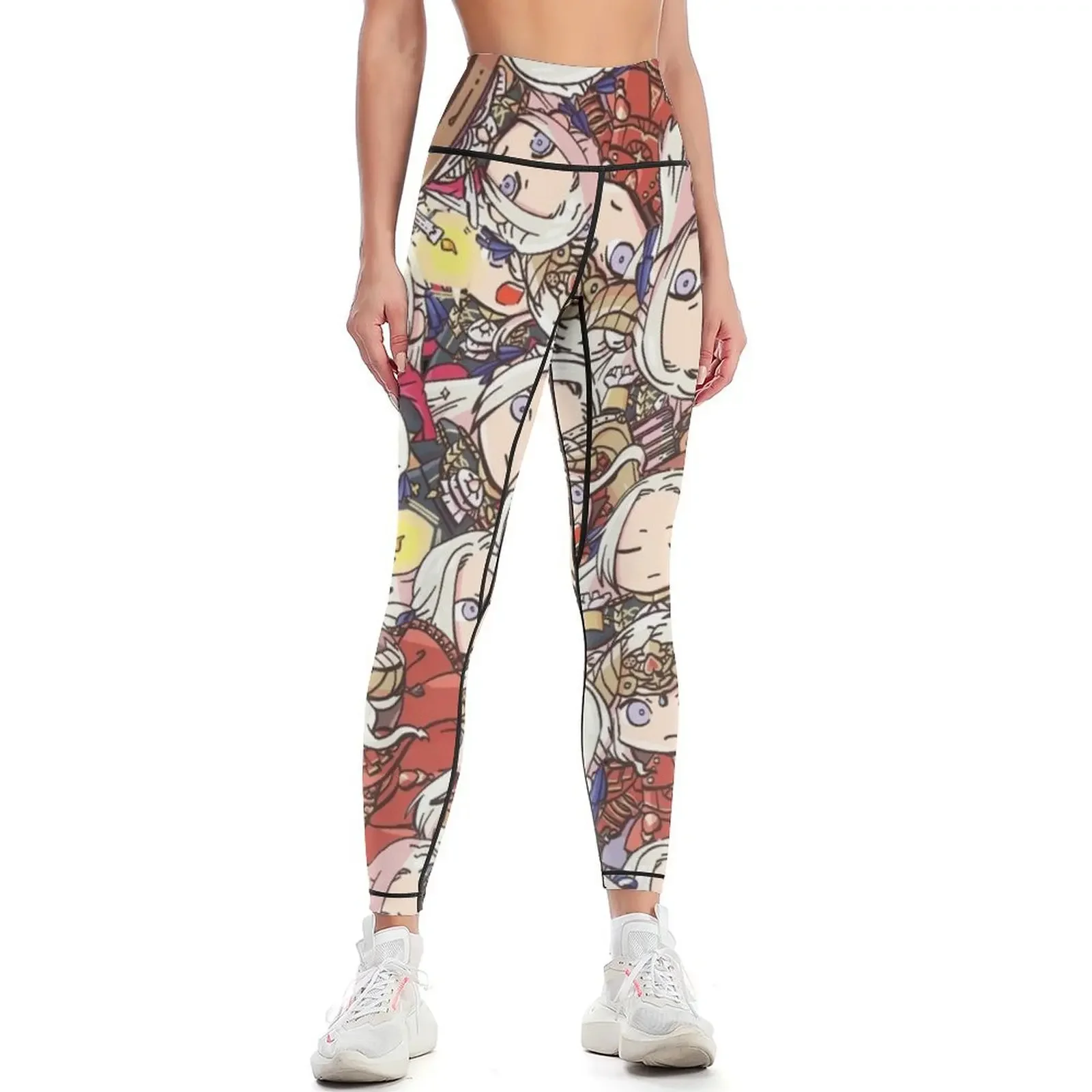 

Fire Emblem Three Houses: Chibi Edelgard Collage Leggings legging push up flared Sweatpants Womens Leggings