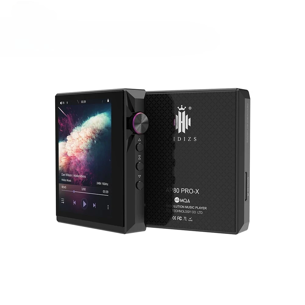Hidizs AP80 Pro-X HiFi Portable MP3 Player Hi-Res Audio ES9219C DAC Bluetooth 54 LDAC MQA DSD256 PCM384 E-Book