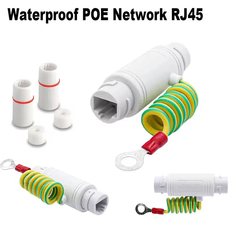 dispositivo-de-protecao-contra-raios-gigabit-a-prova-d'Agua-para-rede-Unica-protetor-contra-surtos-rj45-1ch-para-cameras-ip-poe-de-cftv