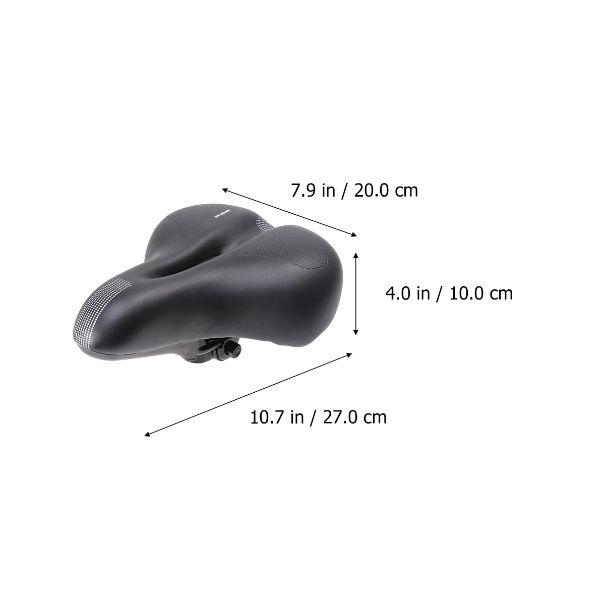 

Bike Saddle Spring Design Black Thick Padded Comfortable Seat Dual Suspension Buffering for Mountain Road Racing Bicycle Seat