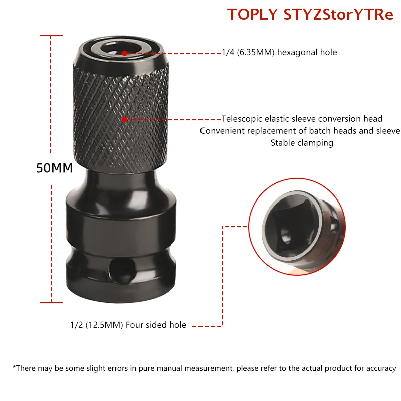 Impact Ready Bit Holder with 1/2