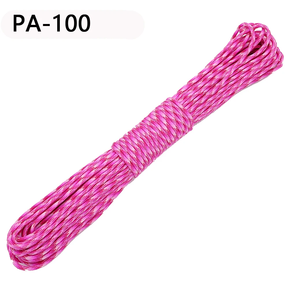 1 Pcs Valentine\'s Day Gifts 550 Paracord Parachute Cord Lanyard Mil Spec Type III 7 Strand Core 100 FT 9 Colors