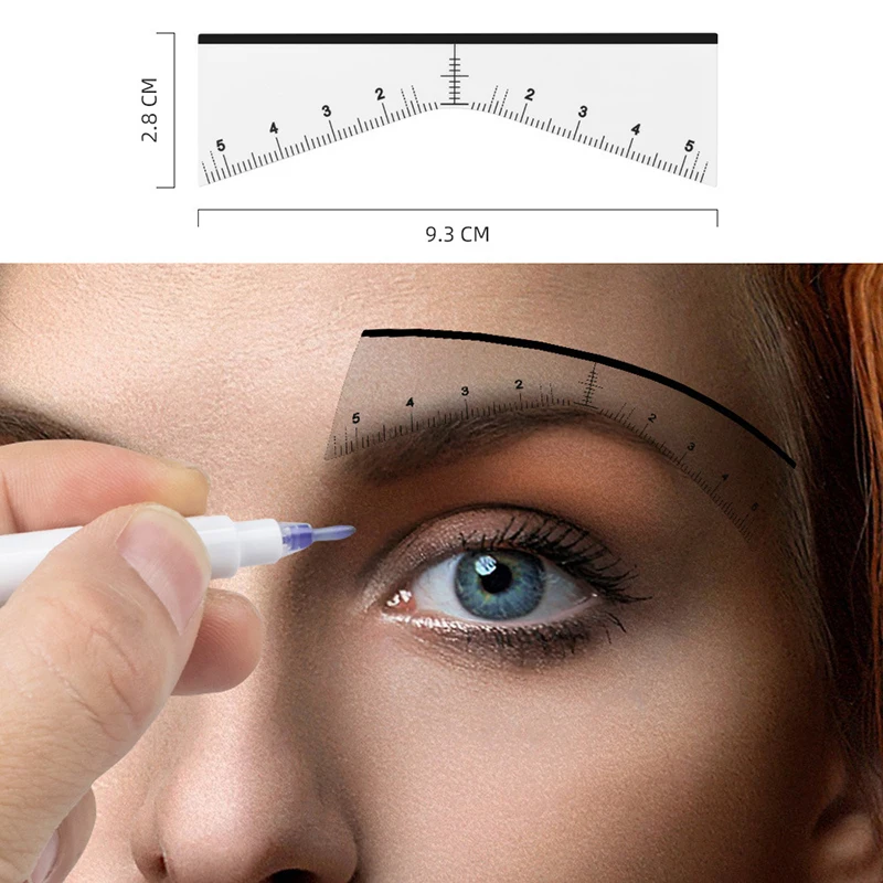

25Pcs/Bag Eyebrow Position Mark Tools Microblading Brow Shape Mapping Stencil Brows Shaping Tools Tattooing Desgin Makeup Supply