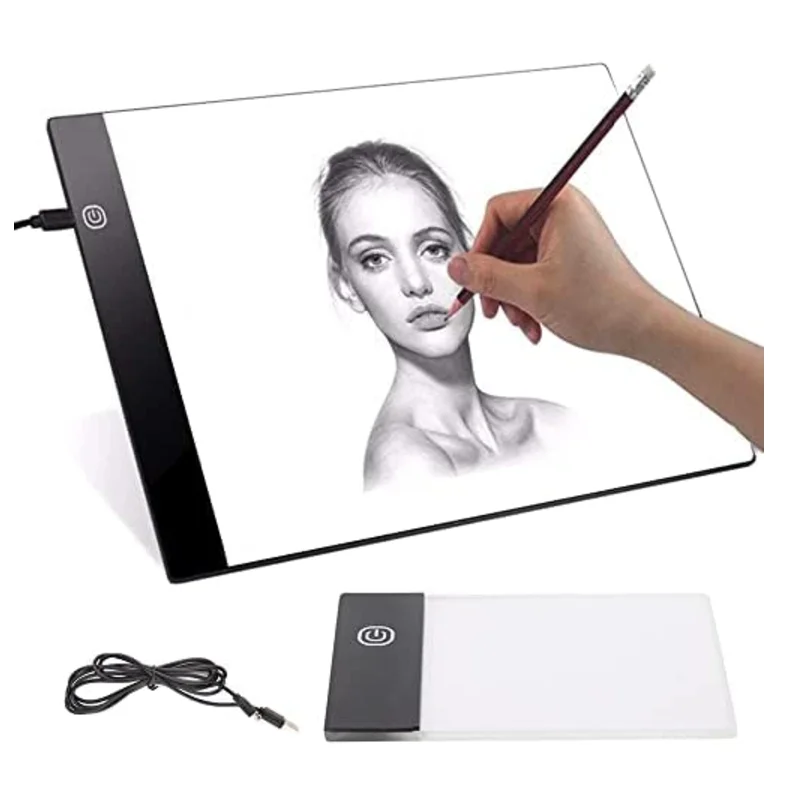 

Led Drawing Copy Pad 3 Level Dimmable Board Table Animation Painting Educational Toys Gift Adjustable Light Notepad For Children