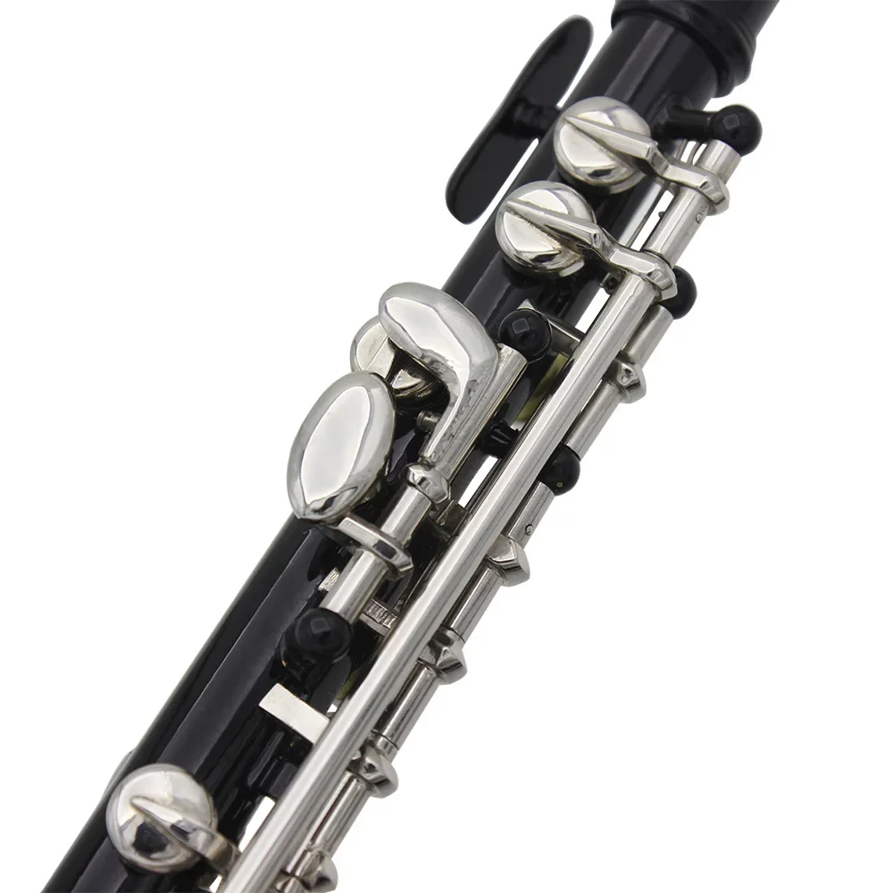 SLADE Black Piccolo Flute C Key Half-size  Black  Flute Instrument with Case Cleaning Cloth Parts Cupronickel Piccolo Flute