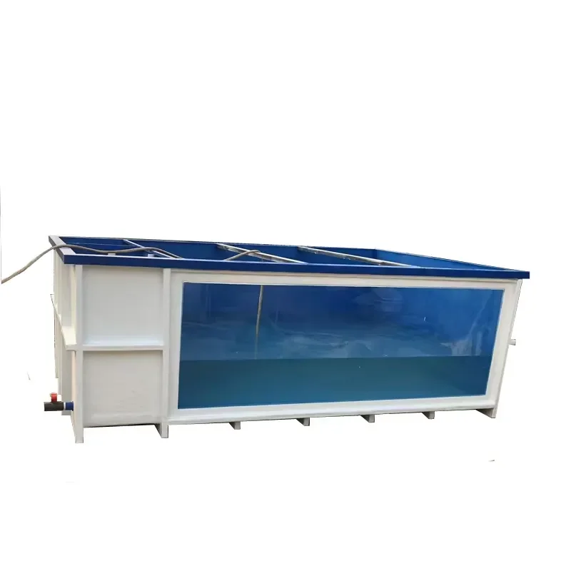 Tanque de Agua de Fibra de Vidrio FRP de Alta Resistencia, Personalizado, para Piscinas de Koi, Cría de Peces, Acuarios, Superficie Lisa con Gel Coat, Personalizable
