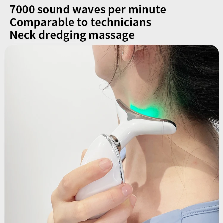 Nek Gezichtshefapparaat Ems Microcurrent Led Fotontherapie Vibratie Gezicht Massager Anti Rimpels Aanscherping Huidverzorgingstools