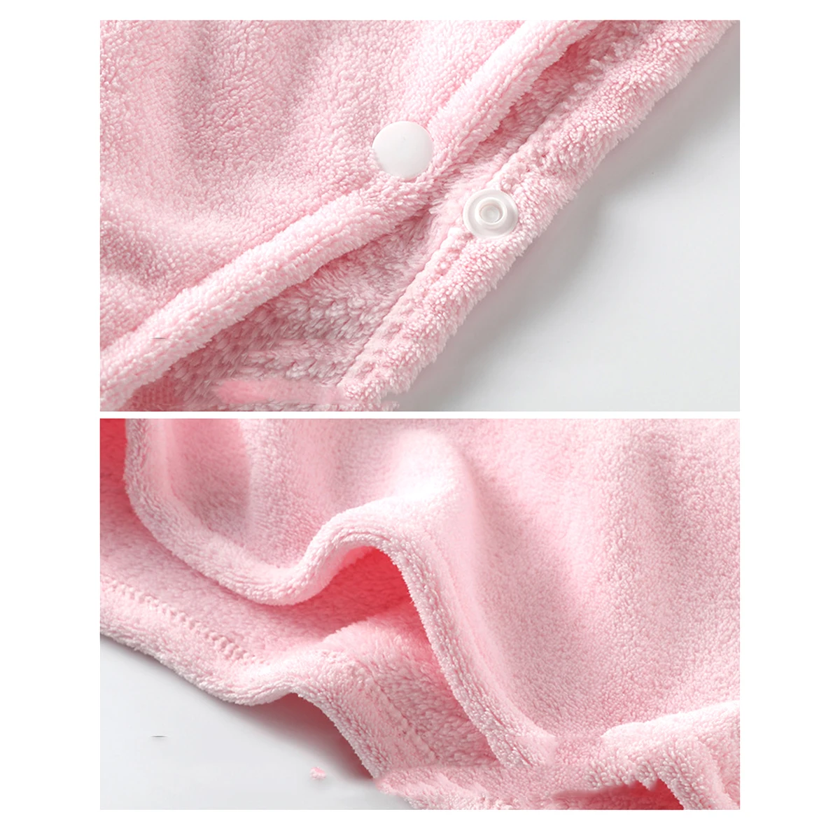 

Eco Friendly Towel Pink Ears Soft Warm Dry Safe for Newborns Infants Toddlers Microfiber Bath Towel Gift