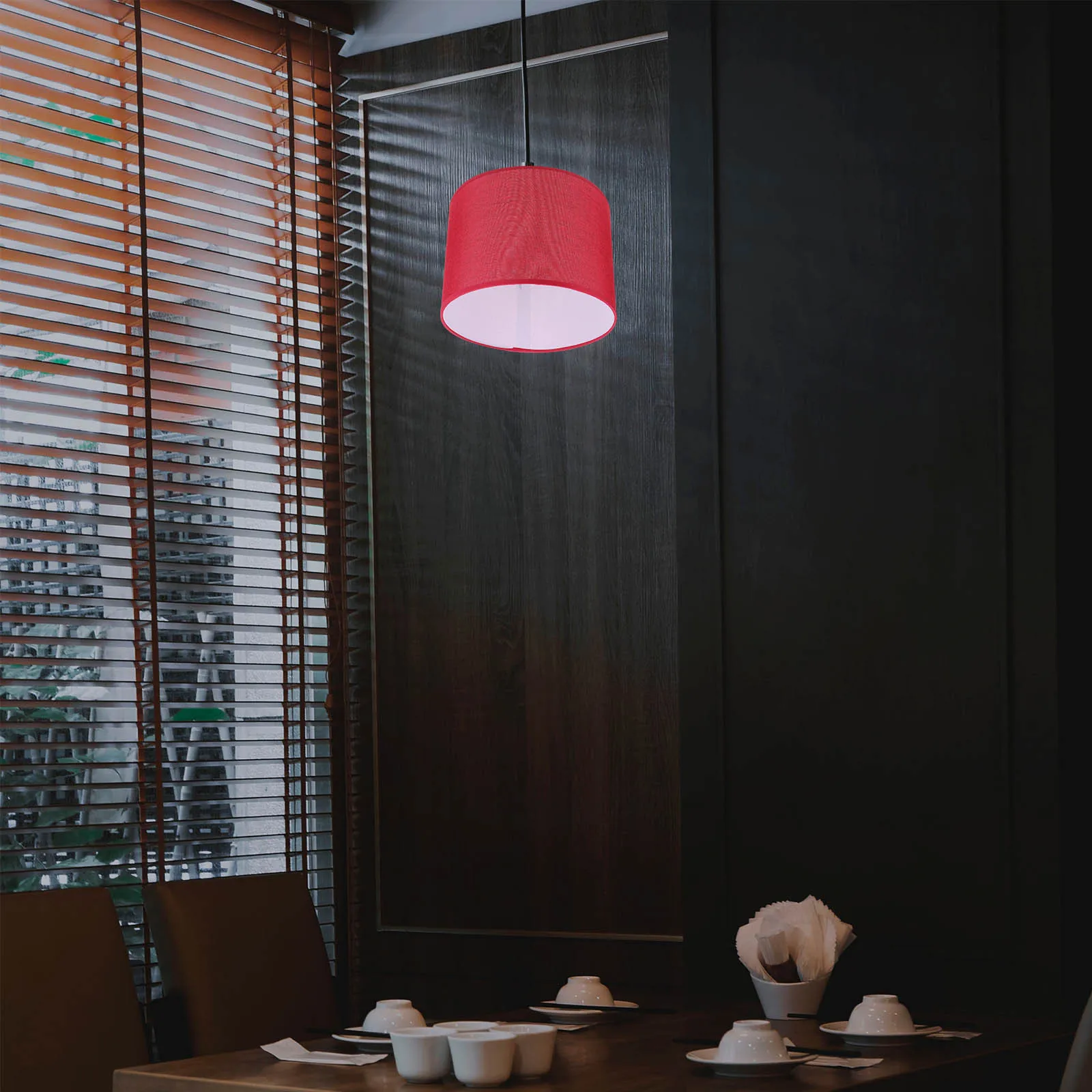 

Circular Cloth Lampshade Simple Elegant Home Decor Soft Light Protection for Bedroom Living Room Circular Cloth Lampshade