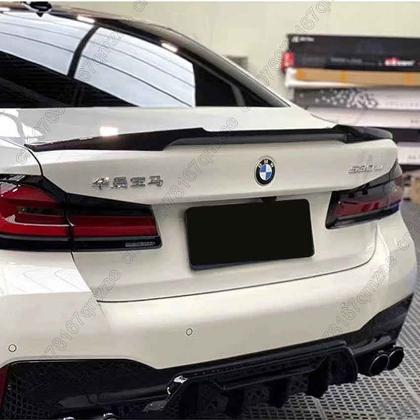 For BMW 5 Series G30 G31 G38 F90 M5 530i 540i M550i M550d 2017-2023 M4 Style Performance Rear Spoiler Trunk Tail Wing Bodykits