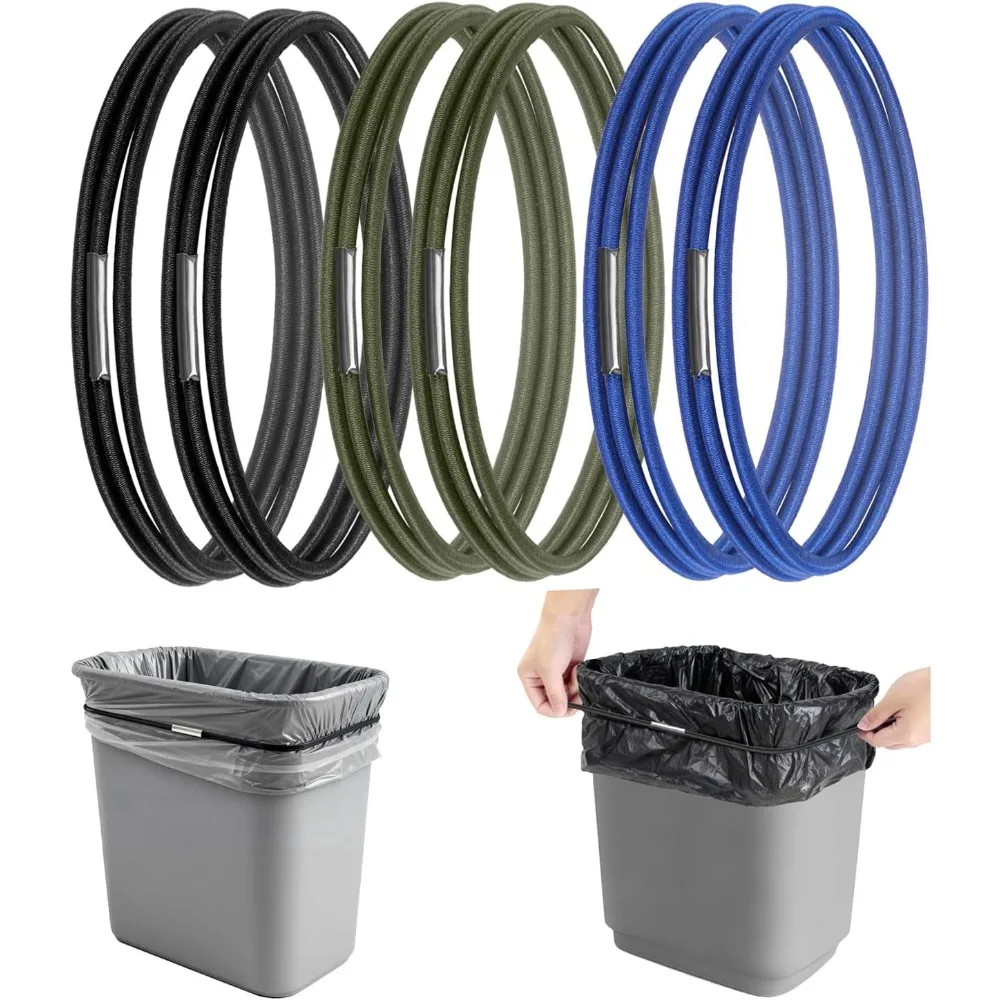 6 Pcs Trash Can Rub…