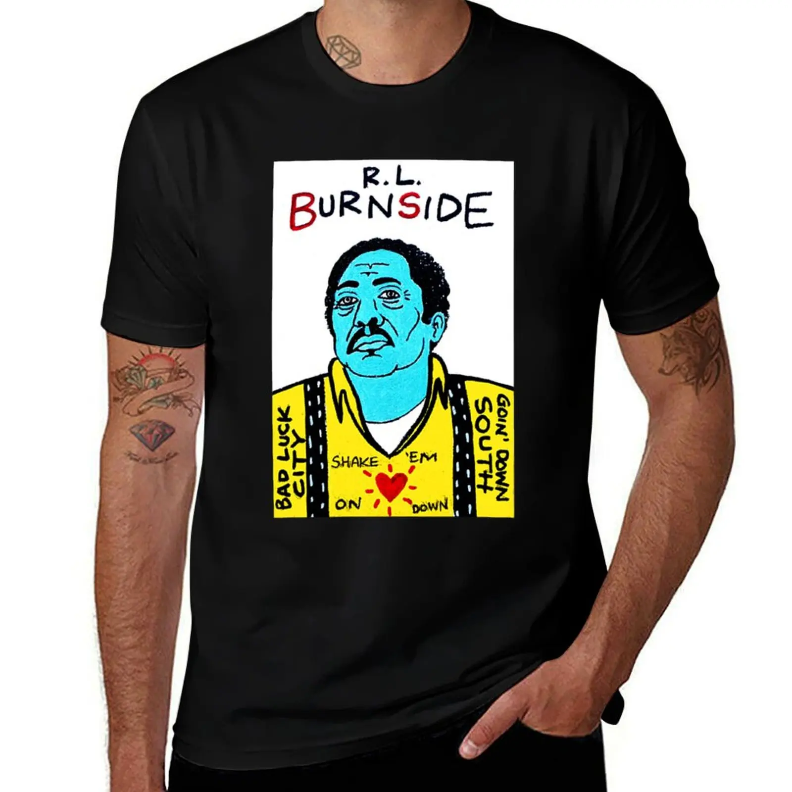 

RL Burnside T-Shirt printed t shirts for man man t shirt designer man t shirts cotton T-shirt