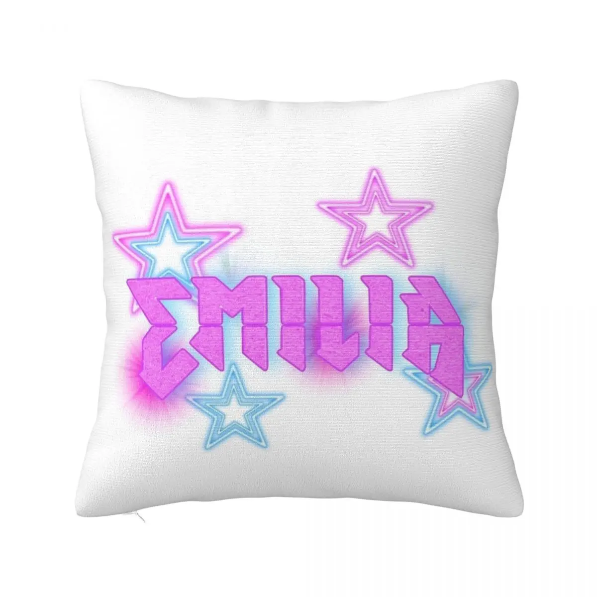 Emilia Mernes Logo With Star Pillowcase Soft Polyester Cushion Cover Decor Pillow Case Cover Home Drop Shipping 40*40cm