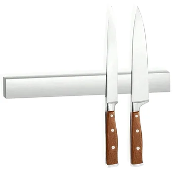 Porte-couteaux magnétique mural polyvalent, acier inoxydable, couteau à bande magnétique, Ustensile de cuisine T1