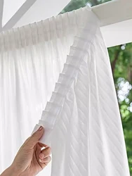 Non perforated Hook and loop fastener curtains for easy installation, suitable for bedrooms, kitchens, living rooms