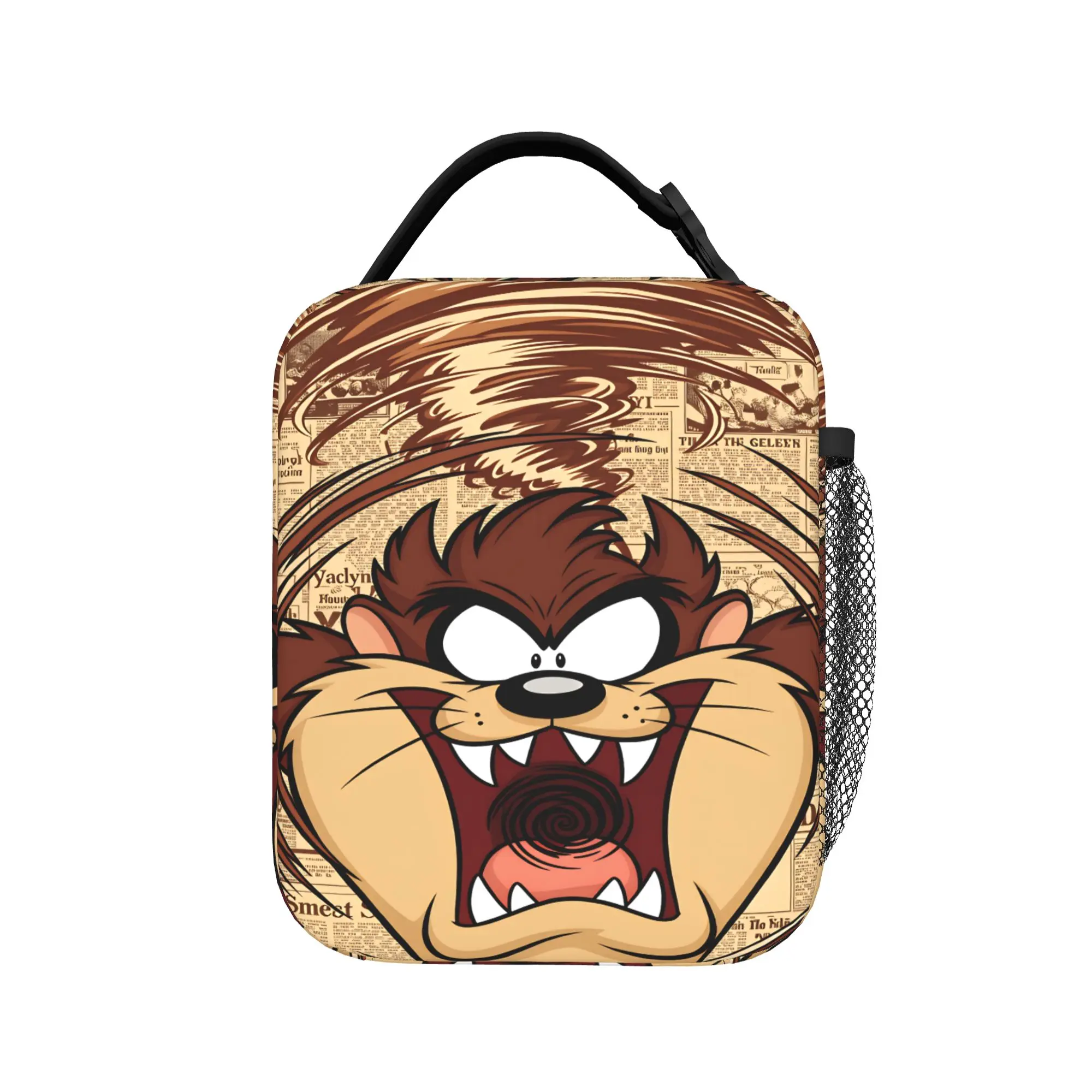 T-Tasmanians D-Devils Lunch Bag  Office Lunch Box For Child Retro Graphic Tote Food Bags Oxford Portable Insulated Cooler Bag