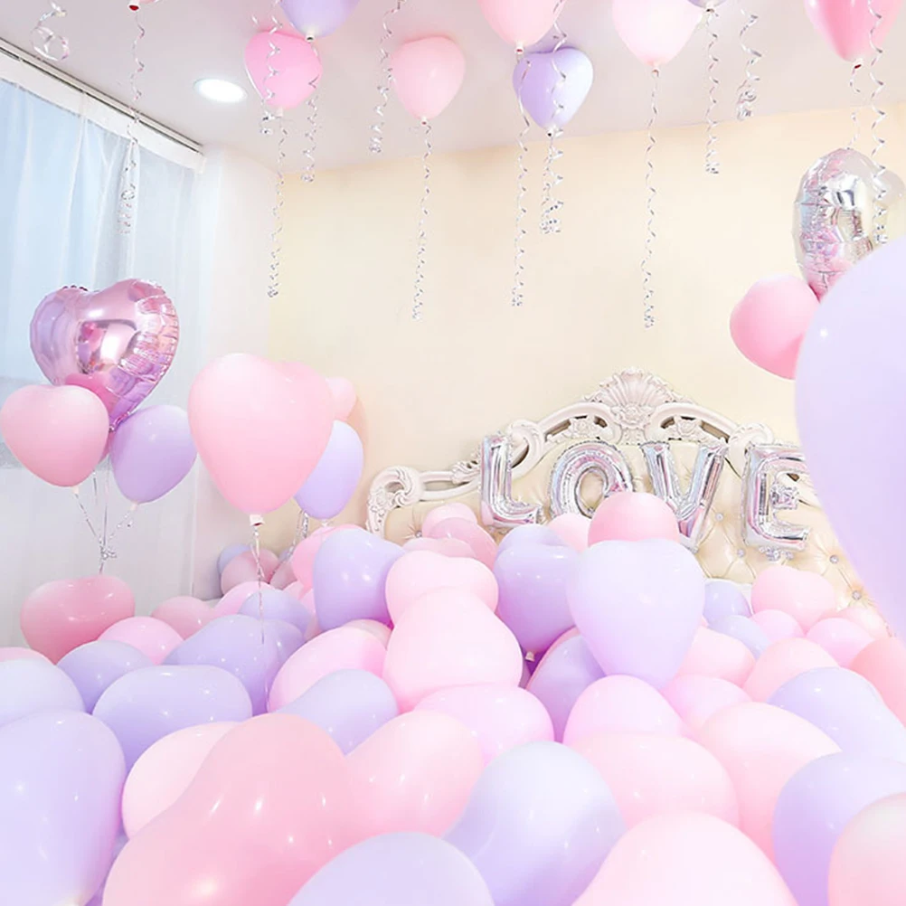 

Heart Shaped Balloons Romantic Decorative Party Supplies Wedding Chic Lovely DIY Projects Latex Durability