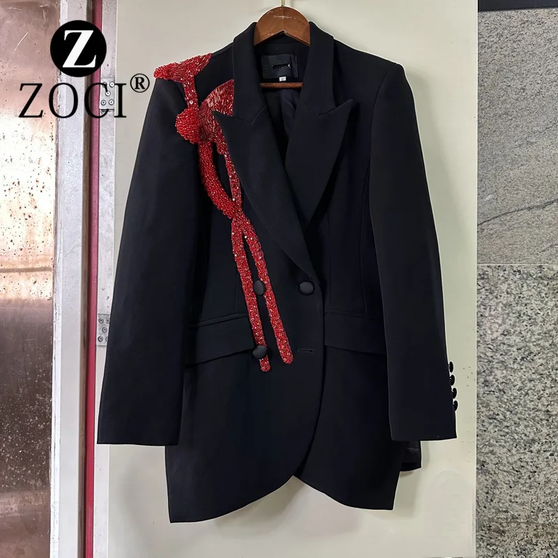 [zoci] 2024 High-end Goods Autumn Winter Heavy Industry Embroidery Jacket Design Sense Slim Fit Suit