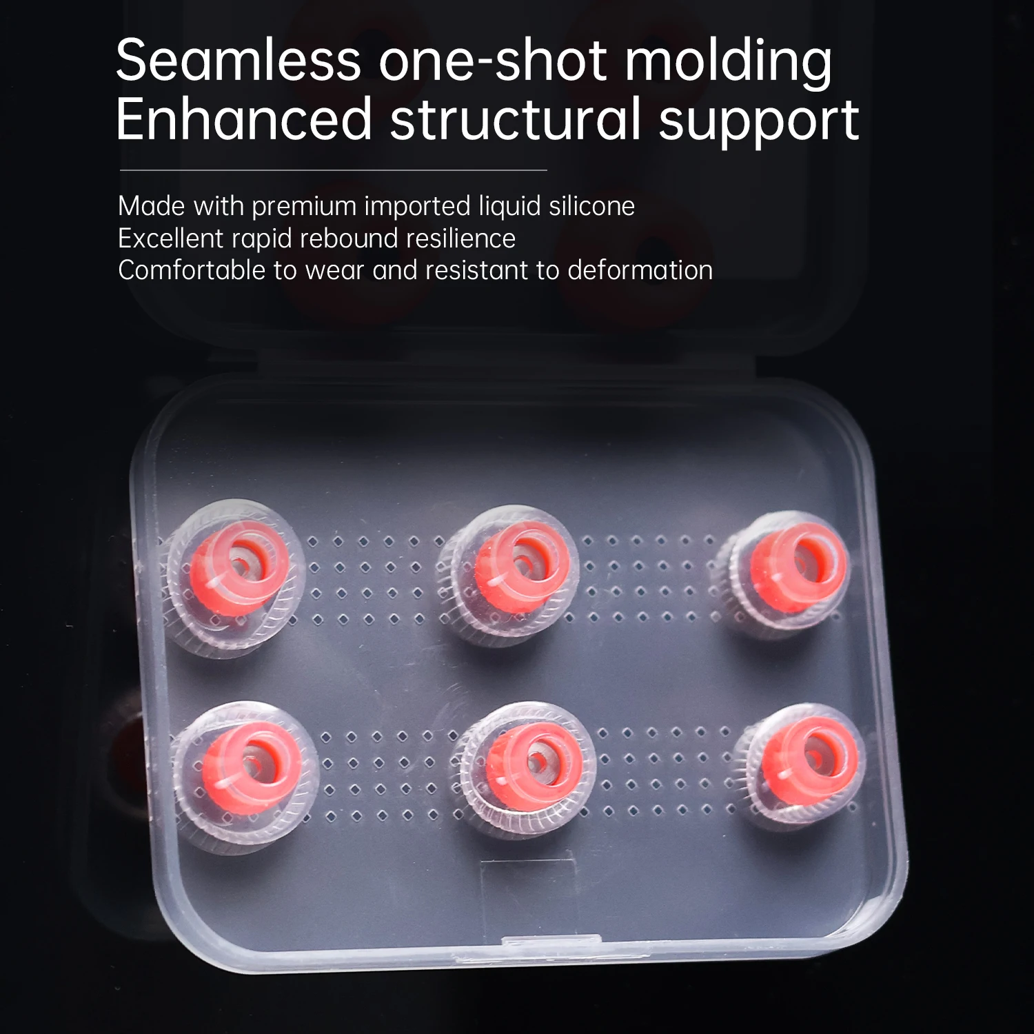 CCA cso2 Authentisches Memory-Schwamm-/Kopfhörer-Set aus flüssigem Silikon, Ohr-Ohr-Ohrkappe, Schalldämmung und Rauschunterdrückung, weiches Stecker-Set