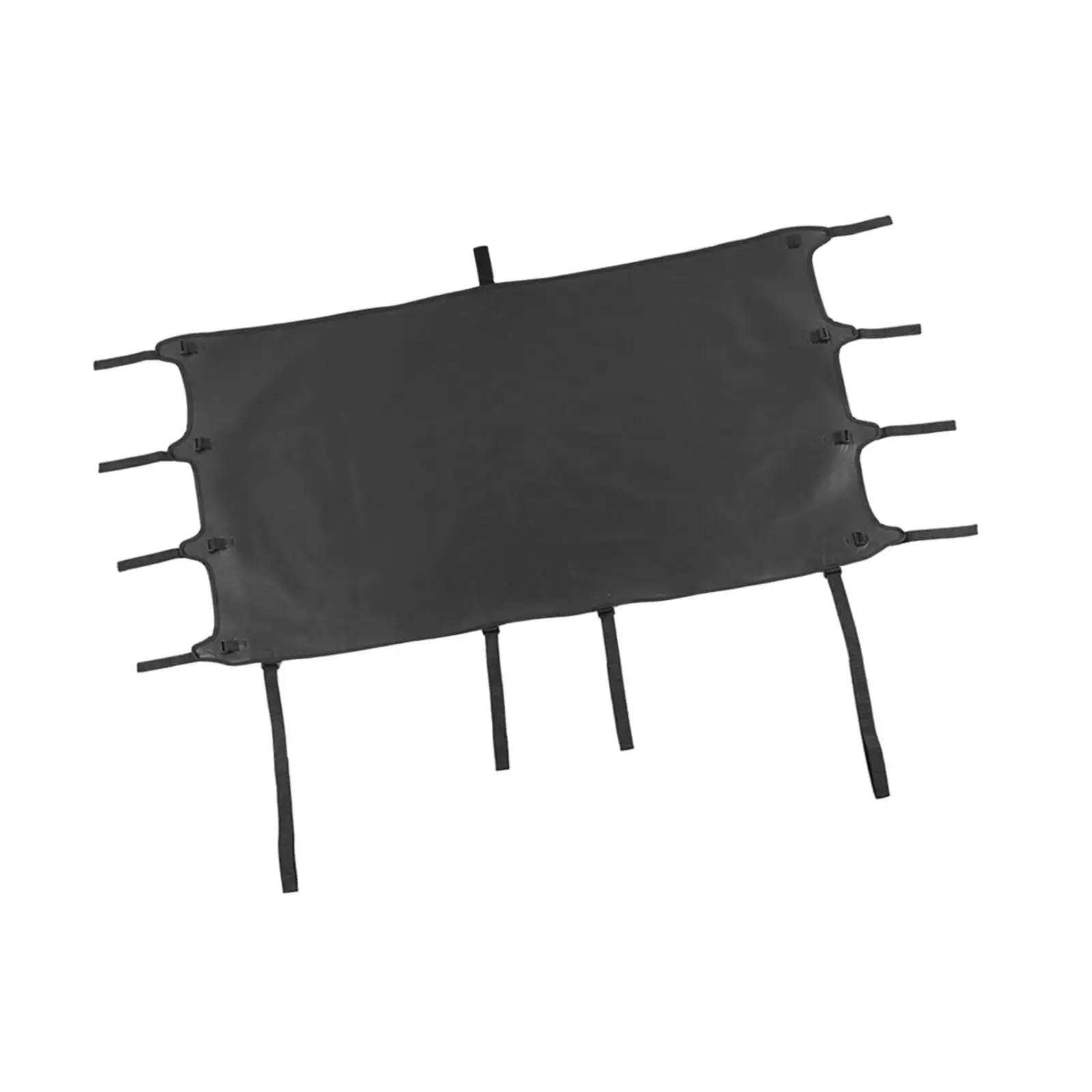 Extended Bikini Top Cover Sun Cover Easy to Install Replacement PU Leather High Performance Black Soft Top for Wrangler TJ