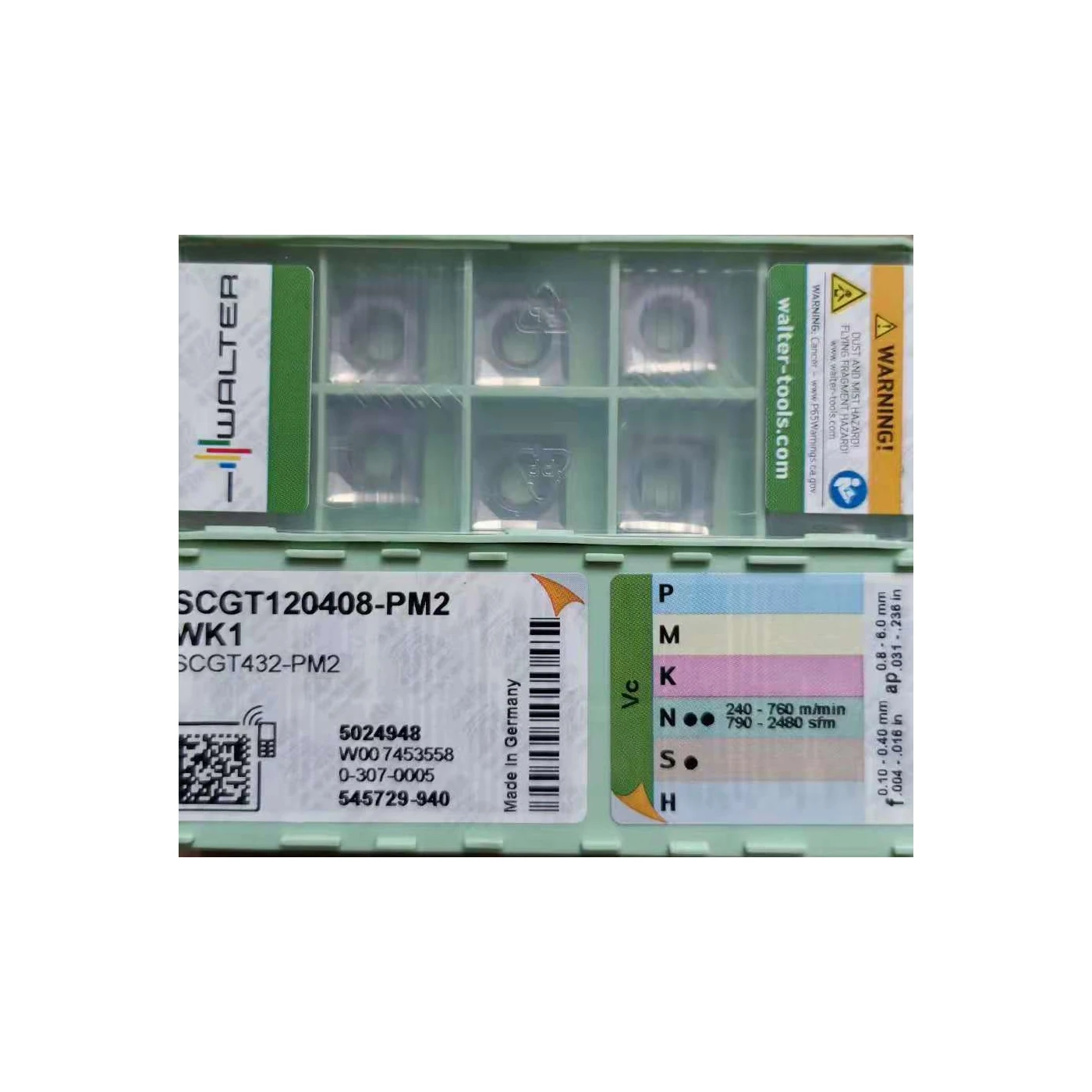 سلسلة SCGT الأصلية SCGT12/1204/08 PM2/WK1/MN2/WN10 إدراج الطحن