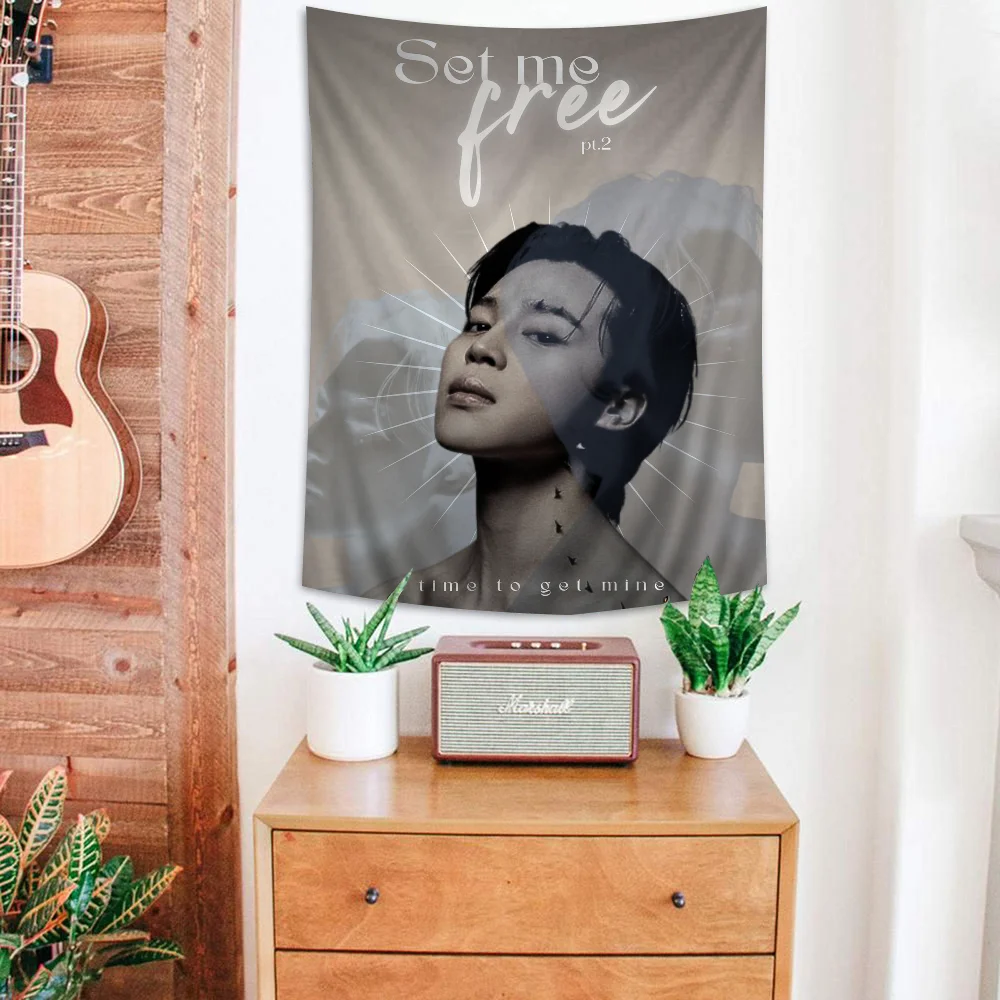 لطيف صبي J-jimins الكرتون نسيج ، غرفة المعيشة ، المنزل ، ديكور النوم ، إنز #4