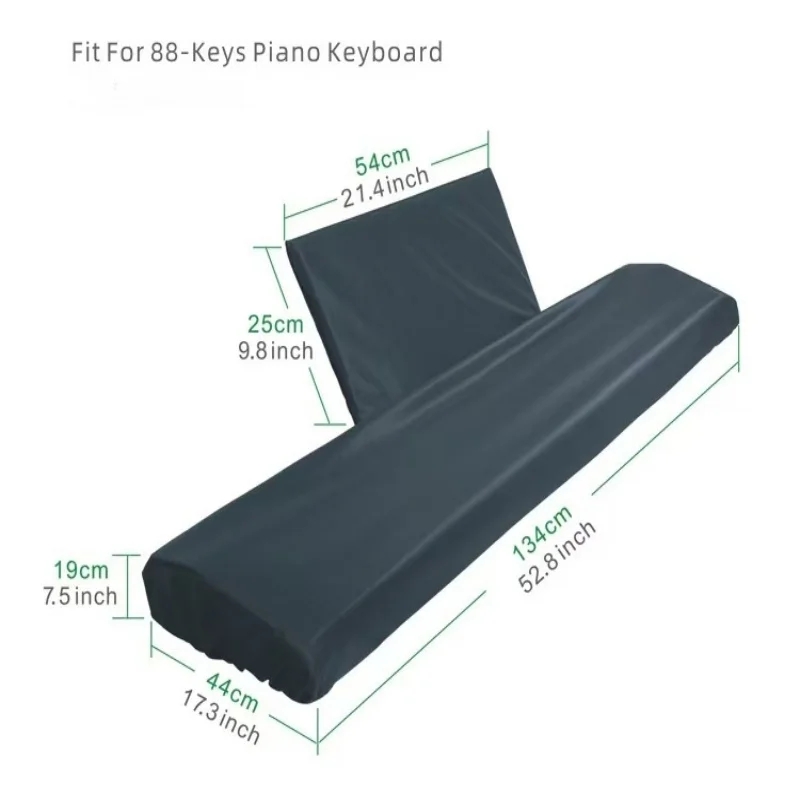 1PC Washable Piano Keyboard Dust Cover for 88 Keys Digital Electric Piano with Music Sheet Stand Additional Cover (Only Cover) view 5