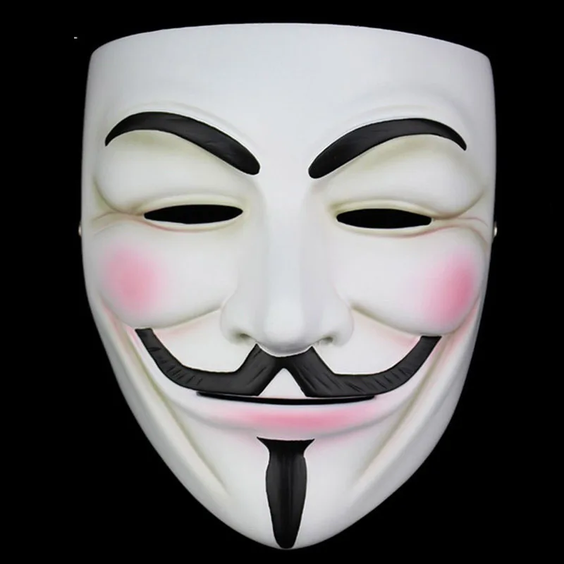 

Классический научно-фантастический фильм V значит Вендетта, смоляная маска, унисекс, вечерние маскарадные мячи, маски ужасов на Хэллоуин, украшение, коллекция