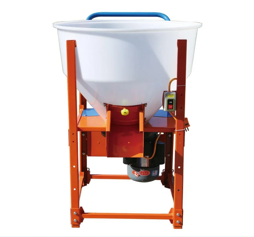 100kg 125kg Type Seed Coatingr Farming Equipment Business Use Wet And Dry Plastic Pellet Chemical Powder Grain Mixer