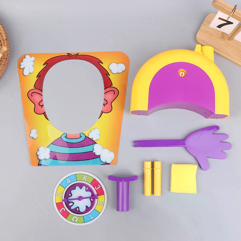 Pie Face Game Whipped Cream In The Face Funny Party Family Game Gadgets Prank Gags Jokes Anti Stress Toys For Kids