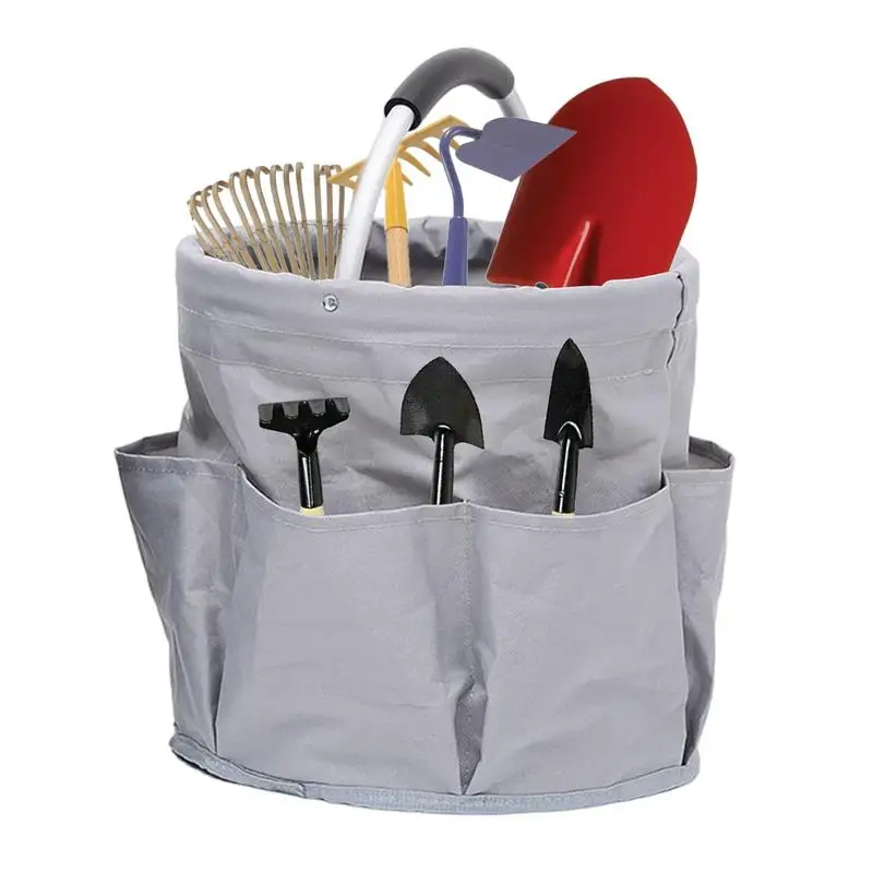 Garden Tool Basket Bucket Organizer Pouch Storage Bag Gardening Tool Bag Hand Tool Bag Planting Props Basket For Shopping Camp